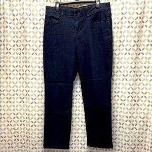 Wit & Wisdom ‘ab’solution straight leg dark wash jeans size 14 Nordstrom